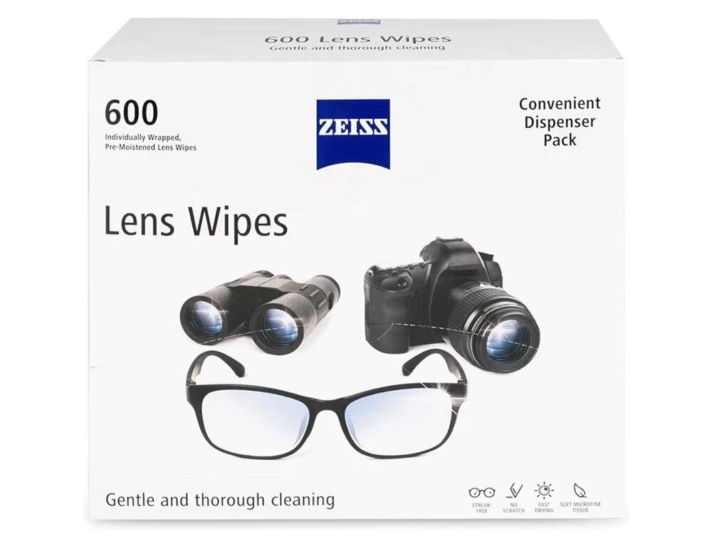 Zeiss Pre-Moistened Lens Cleaning Wipes, 600 count, Free Shipping SEALED